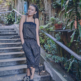 Bamboo Playsuit Onesie with Shipibo print